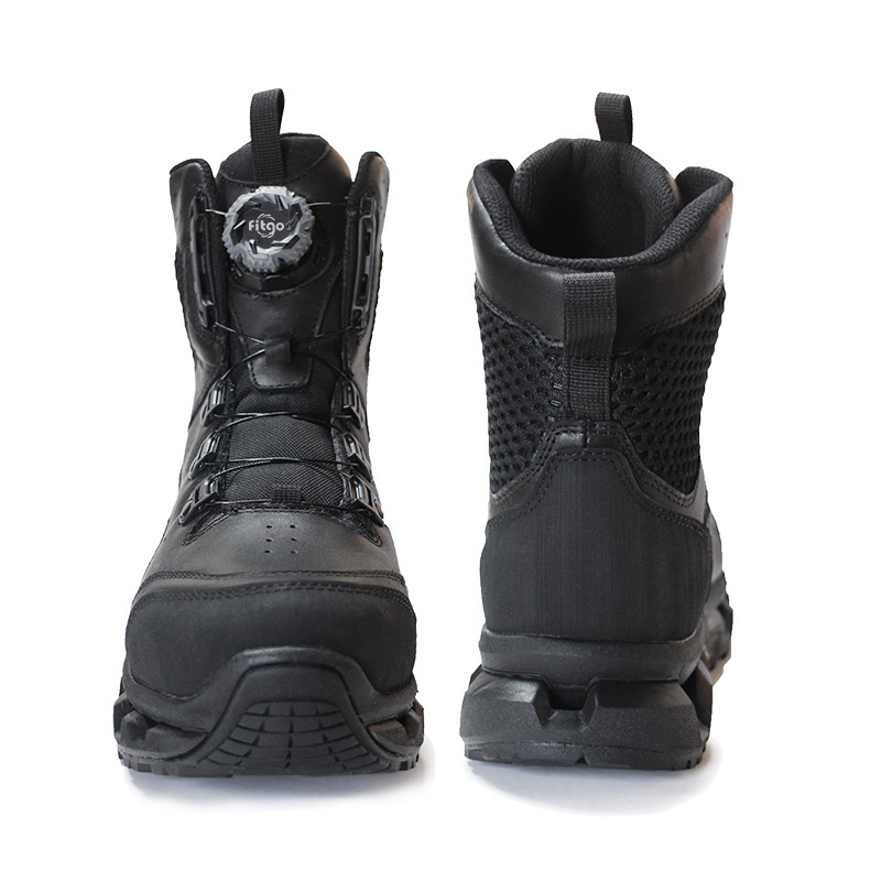 Anti Kick Rubber Upper Police Boots